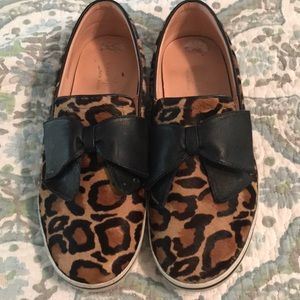 Kate Spade leopard slip on sneakers